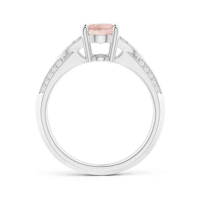 AAA - Morganite / 1.28 CT / 14 KT White Gold