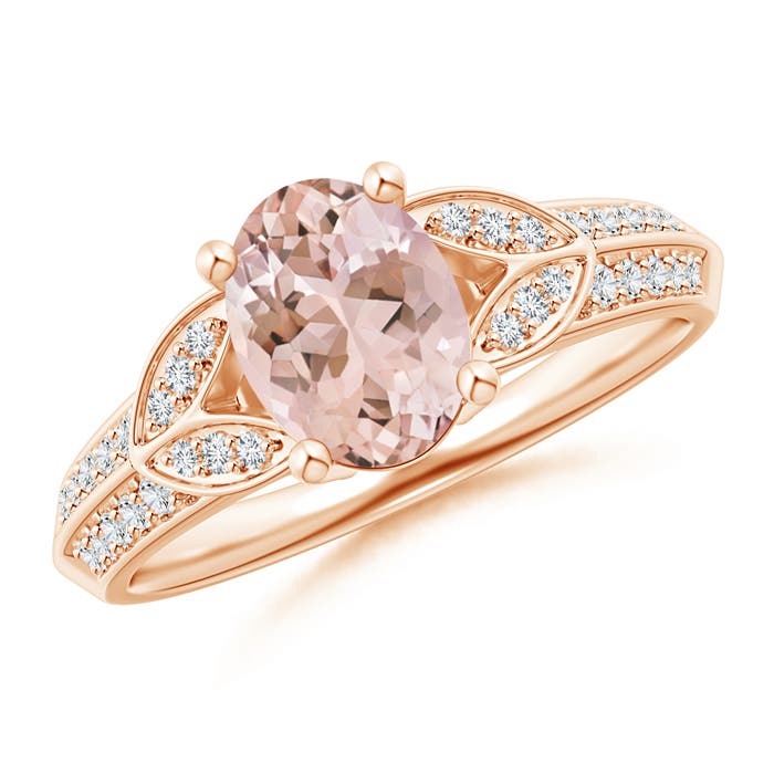 AAAA - Morganite / 1.28 CT / 14 KT Rose Gold