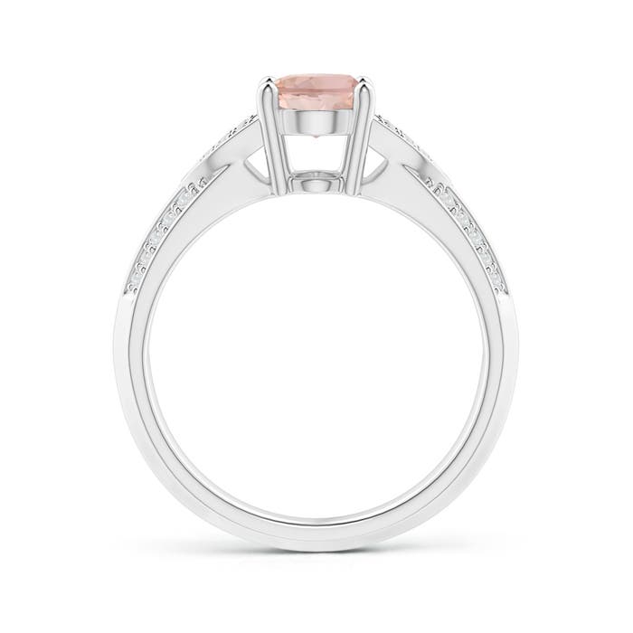 AAAA - Morganite / 1.28 CT / 14 KT White Gold