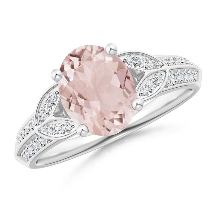 A - Morganite / 1.83 CT / 14 KT White Gold