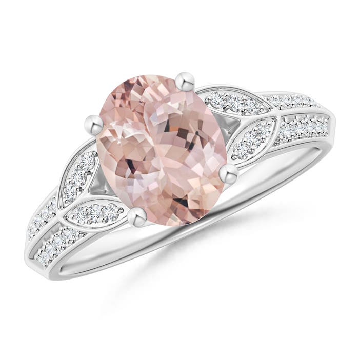 AA - Morganite / 1.83 CT / 14 KT White Gold