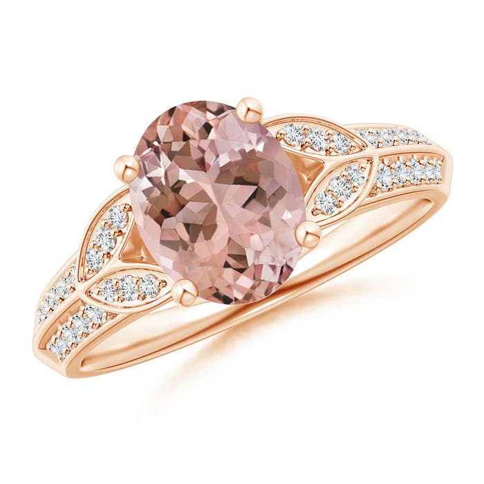 AAAA - Morganite / 1.83 CT / 14 KT Rose Gold