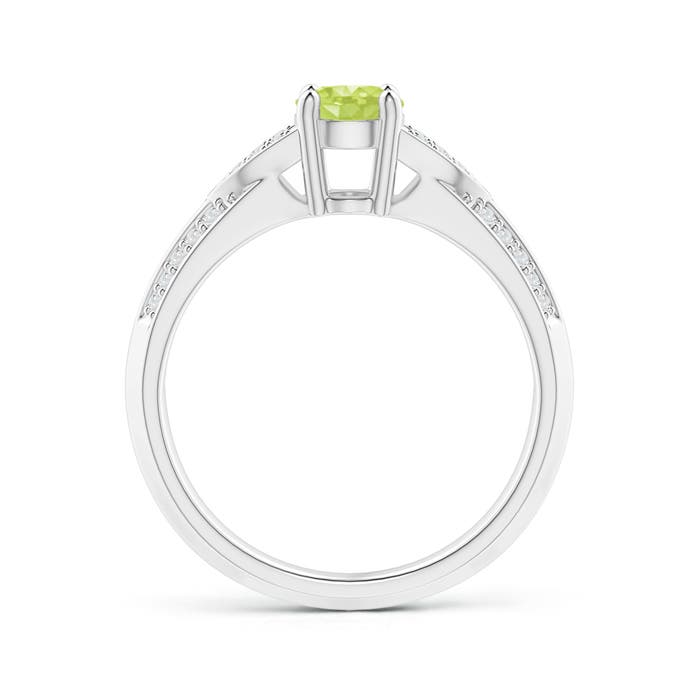 A - Peridot / 1.03 CT / 14 KT White Gold