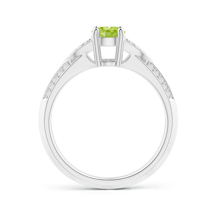 AA - Peridot / 1.03 CT / 14 KT White Gold