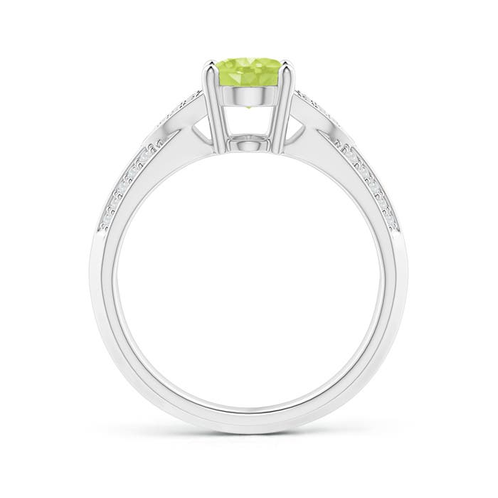 A - Peridot / 1.53 CT / 14 KT White Gold