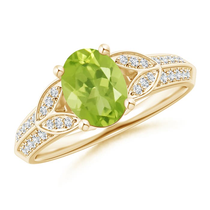 AA - Peridot / 1.53 CT / 14 KT Yellow Gold