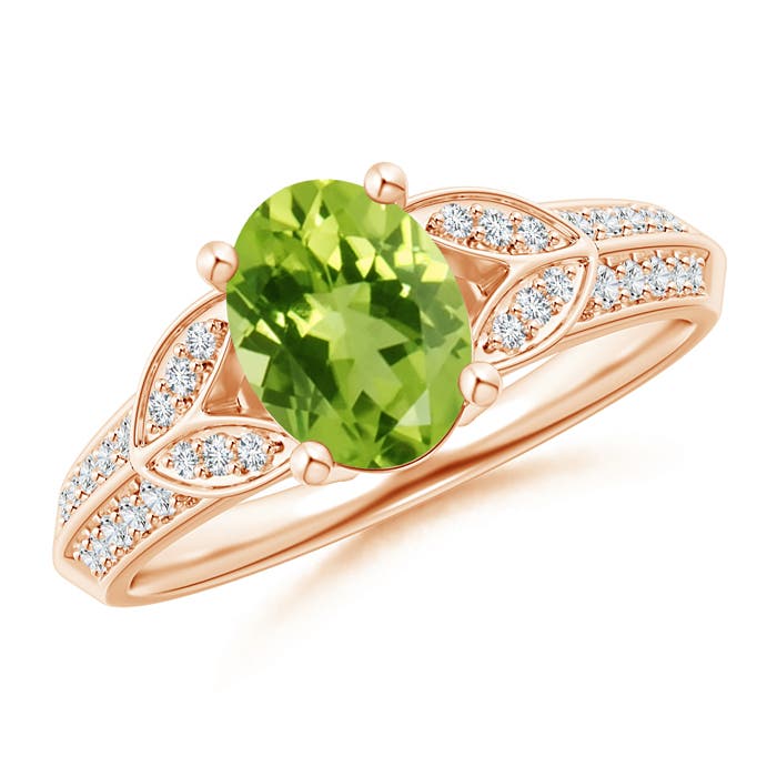 AAA - Peridot / 1.53 CT / 14 KT Rose Gold