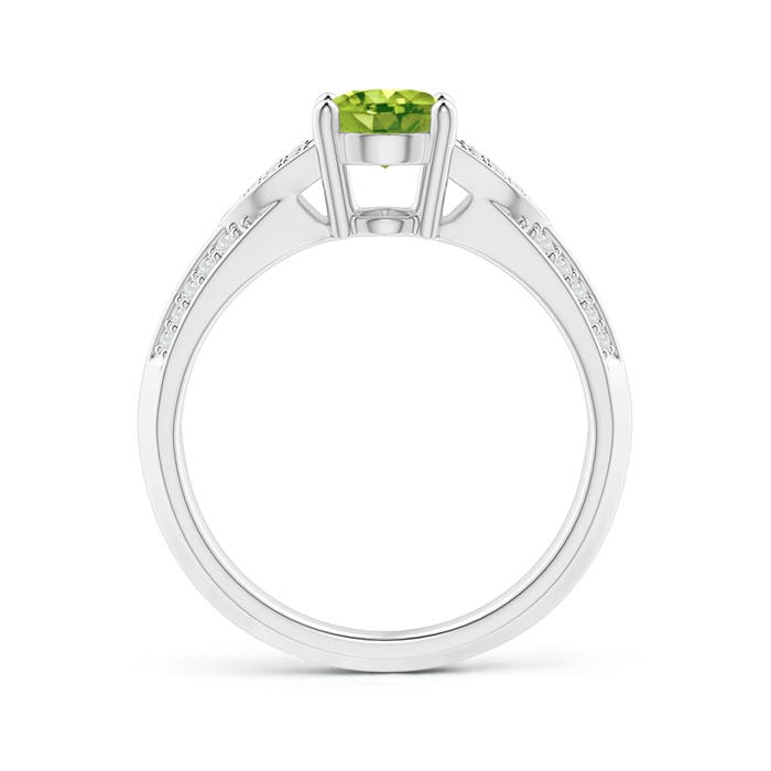 AAA - Peridot / 1.53 CT / 14 KT White Gold