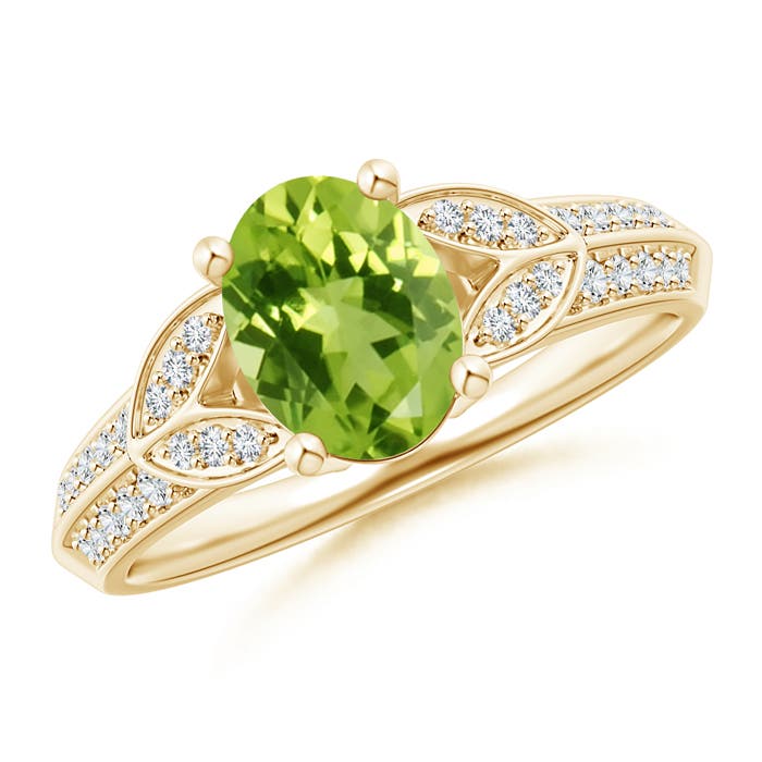 AAA - Peridot / 1.53 CT / 14 KT Yellow Gold