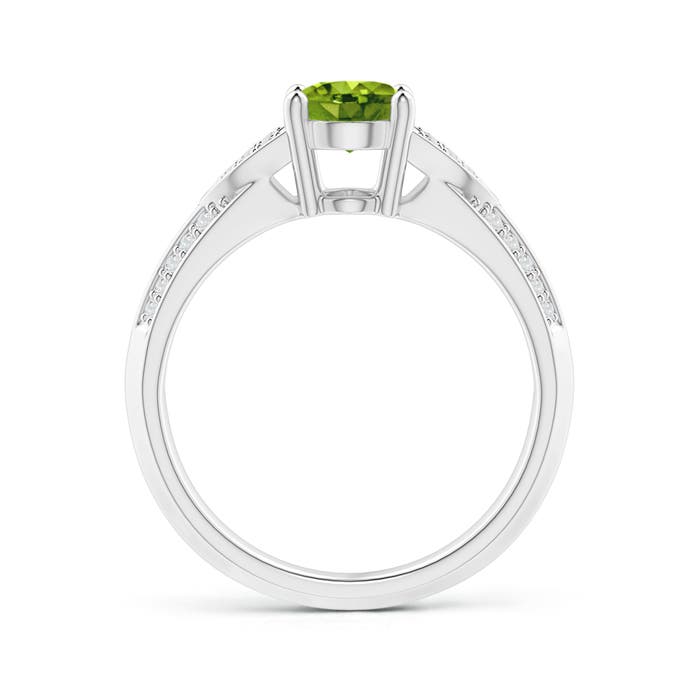 AAAA - Peridot / 1.53 CT / 14 KT White Gold