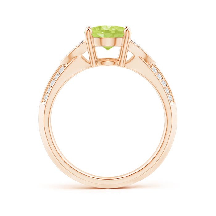 A - Peridot / 2.08 CT / 14 KT Rose Gold