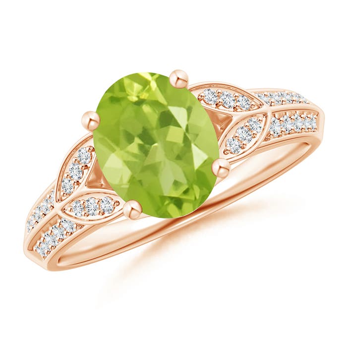 AA - Peridot / 2.08 CT / 14 KT Rose Gold