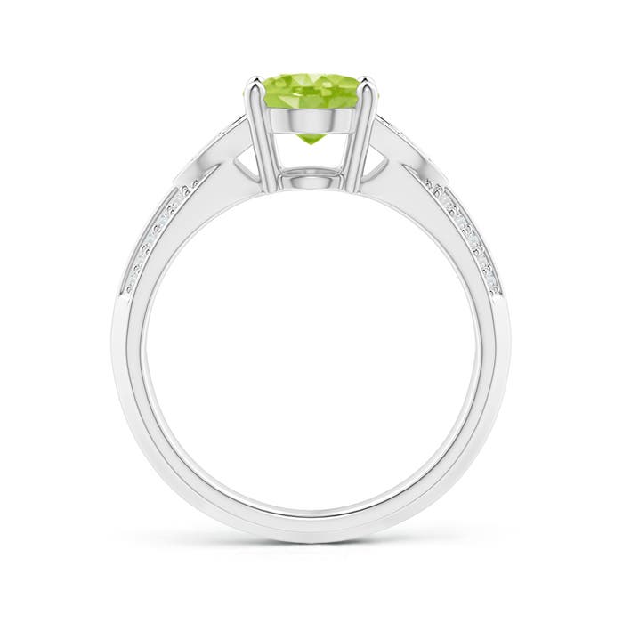 AA - Peridot / 2.08 CT / 14 KT White Gold