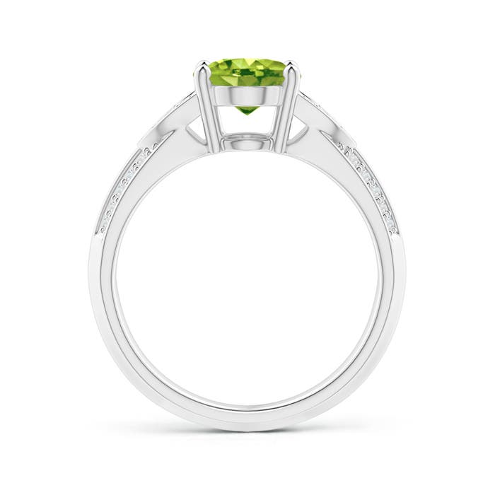 AAA - Peridot / 2.08 CT / 14 KT White Gold