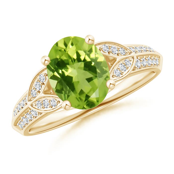 AAA - Peridot / 2.08 CT / 14 KT Yellow Gold