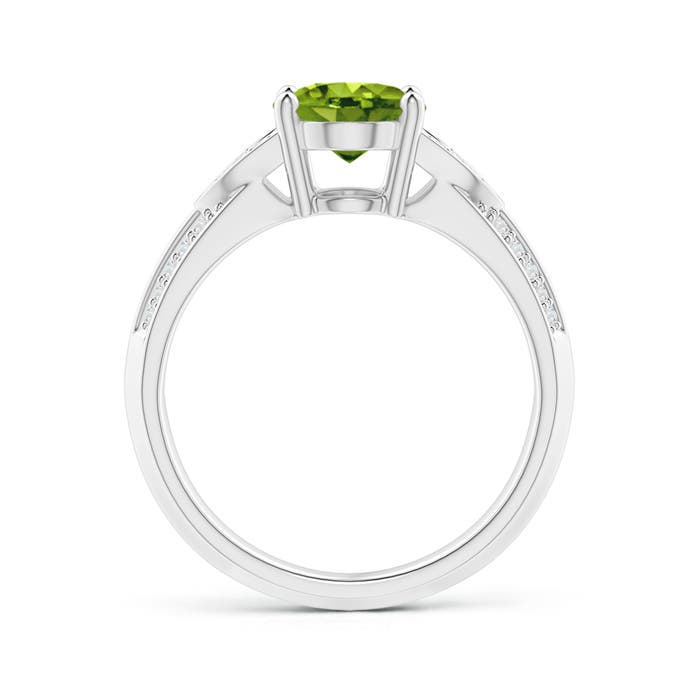 AAAA - Peridot / 2.08 CT / 14 KT White Gold