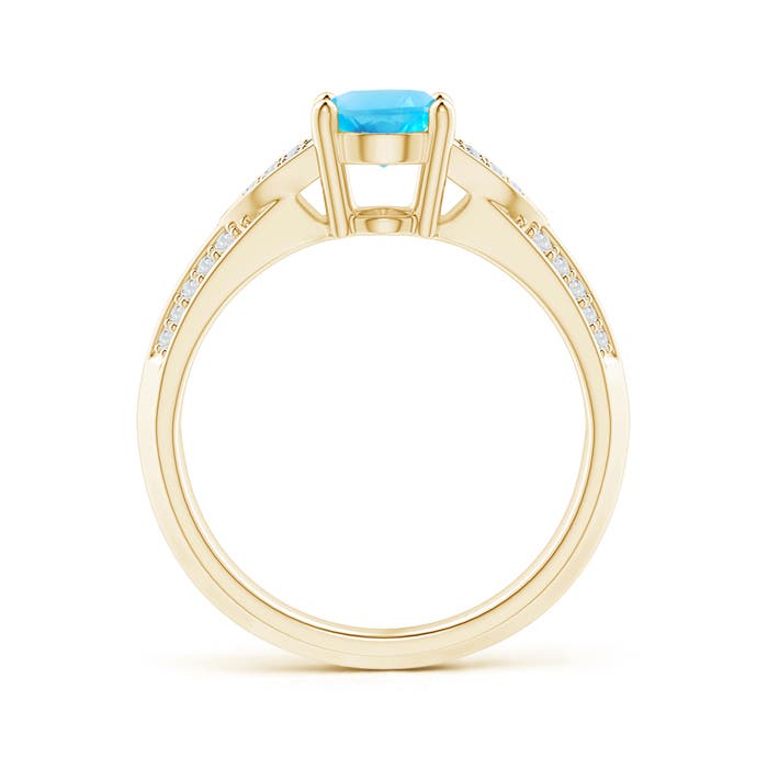 AA - Swiss Blue Topaz / 1.68 CT / 14 KT Yellow Gold