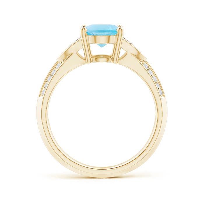 A - Swiss Blue Topaz / 2.43 CT / 14 KT Yellow Gold