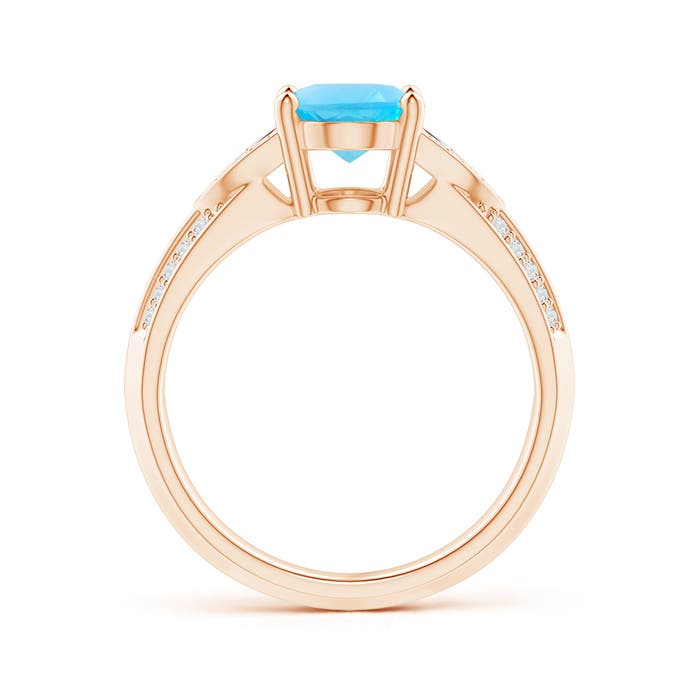 AA - Swiss Blue Topaz / 2.43 CT / 14 KT Rose Gold