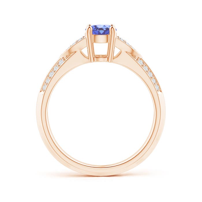 A - Tanzanite / 0.98 CT / 14 KT Rose Gold