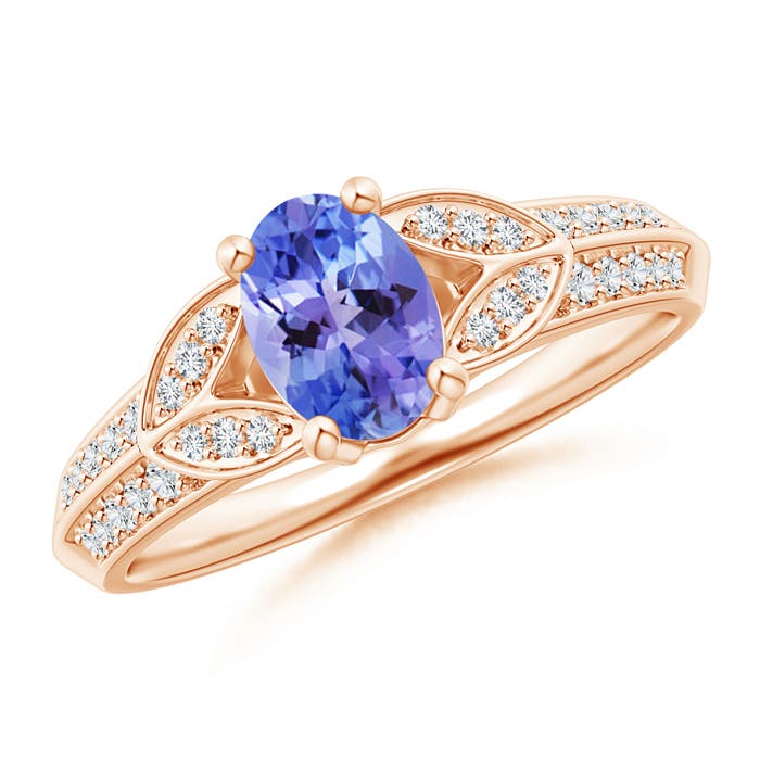 AA - Tanzanite / 0.98 CT / 14 KT Rose Gold