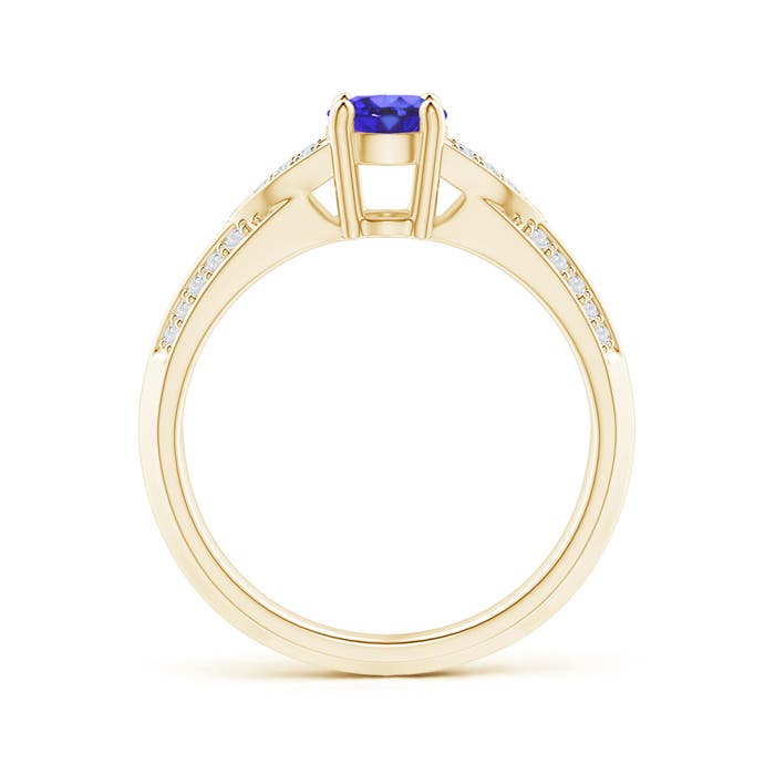 AA - Tanzanite / 0.98 CT / 14 KT Yellow Gold