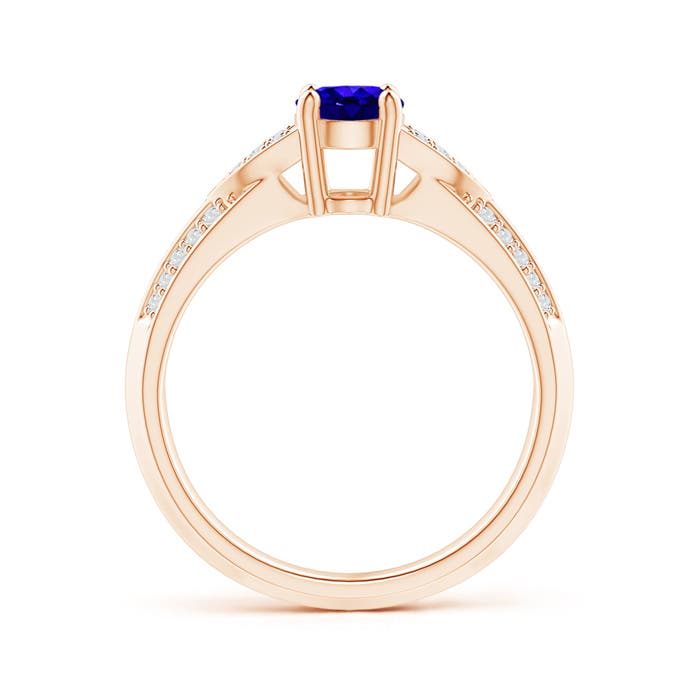 AAAA - Tanzanite / 0.98 CT / 14 KT Rose Gold