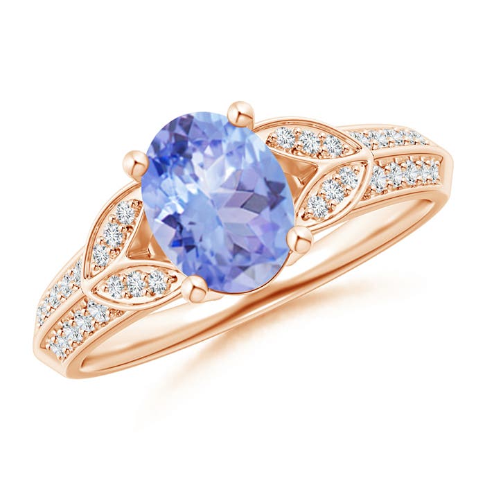 A - Tanzanite / 1.43 CT / 14 KT Rose Gold