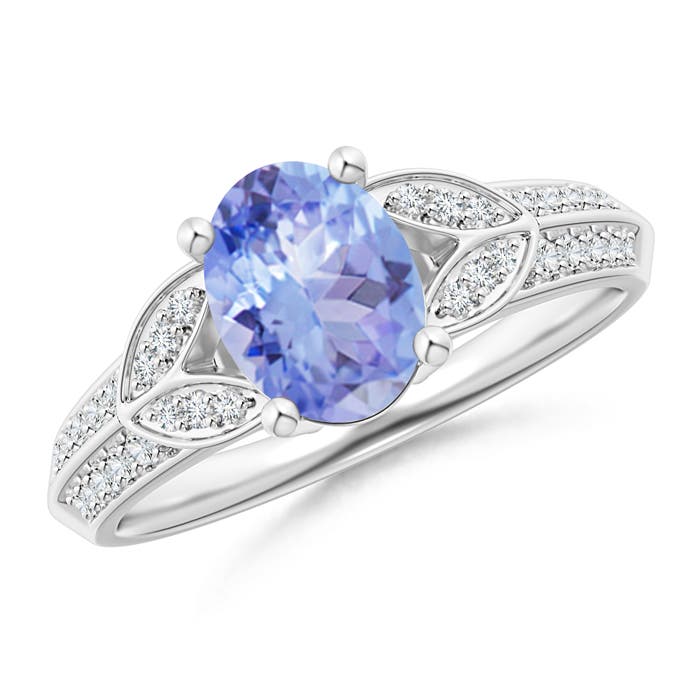 A - Tanzanite / 1.43 CT / 14 KT White Gold