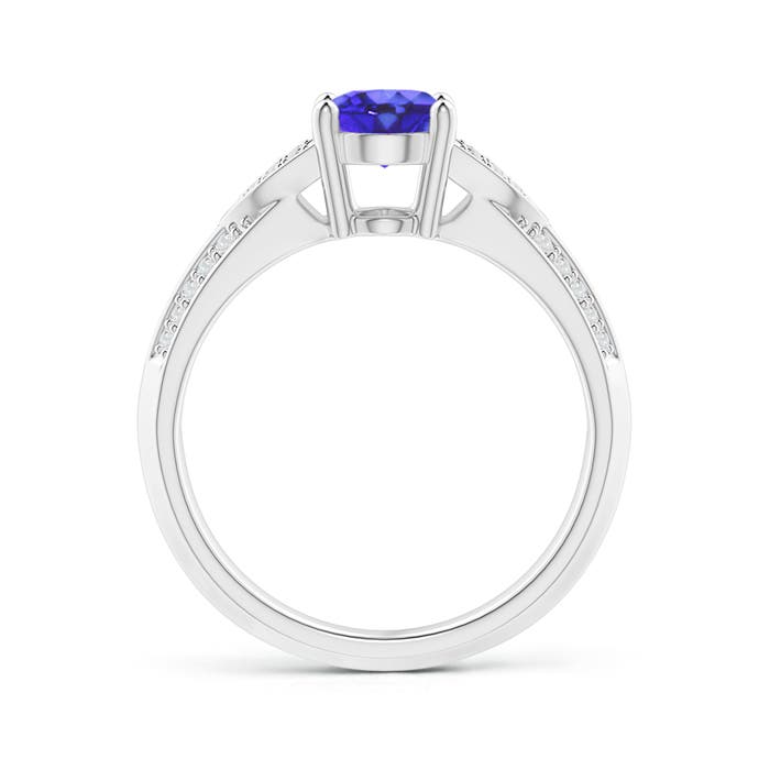 AA - Tanzanite / 1.43 CT / 14 KT White Gold