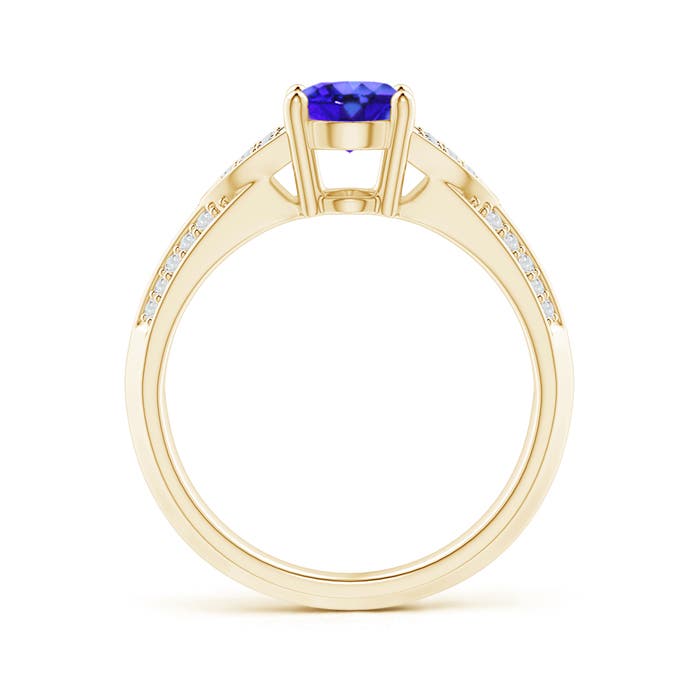 AAA - Tanzanite / 1.43 CT / 14 KT Yellow Gold