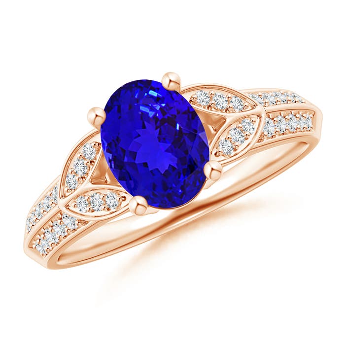 AAAA - Tanzanite / 1.43 CT / 14 KT Rose Gold