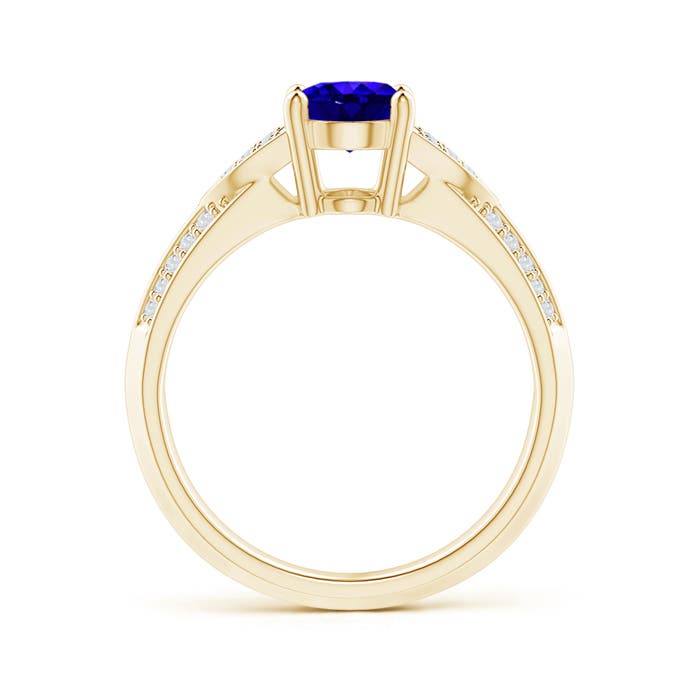 AAAA - Tanzanite / 1.43 CT / 14 KT Yellow Gold