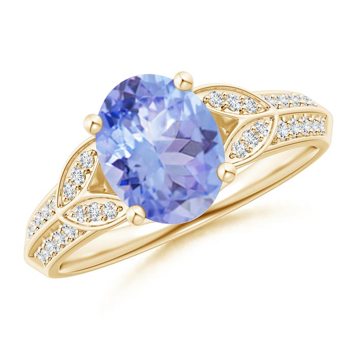 A - Tanzanite / 2.08 CT / 14 KT Yellow Gold