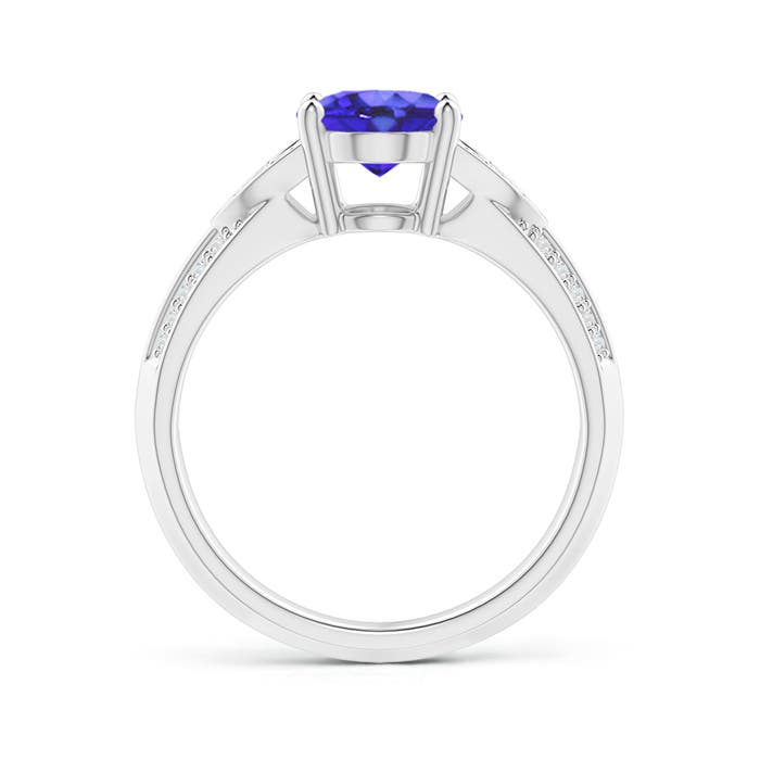 AA - Tanzanite / 2.08 CT / 14 KT White Gold