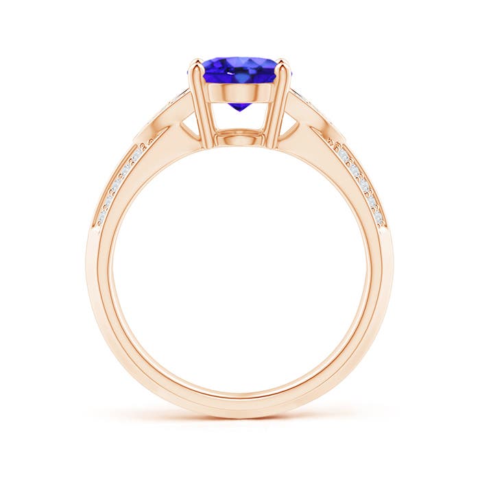 AAA - Tanzanite / 2.08 CT / 14 KT Rose Gold