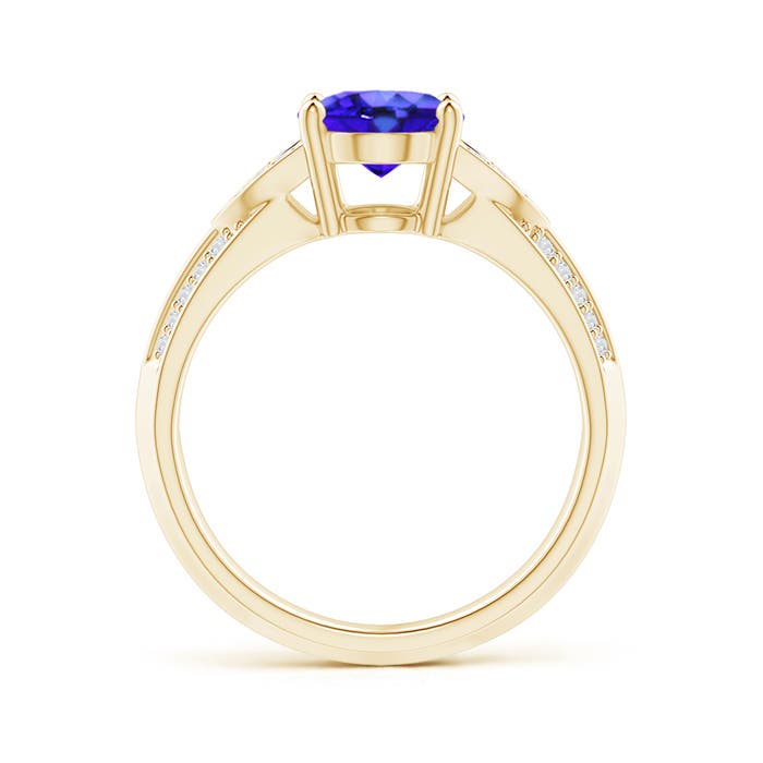 AAA - Tanzanite / 2.08 CT / 14 KT Yellow Gold