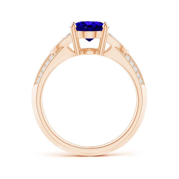 AAAA - Tanzanite / 2.08 CT / 14 KT Rose Gold