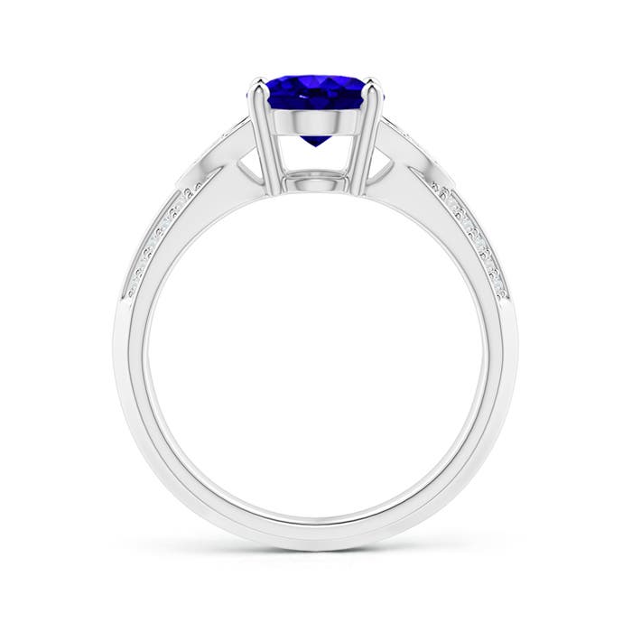 AAAA - Tanzanite / 2.08 CT / 14 KT White Gold