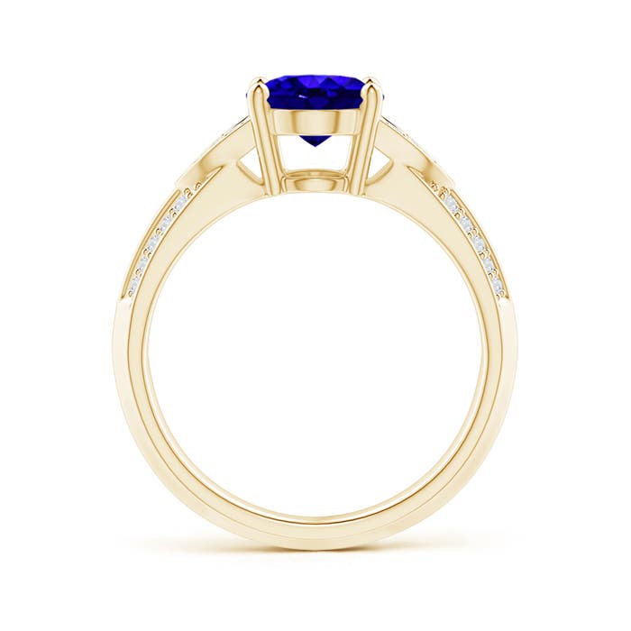 AAAA - Tanzanite / 2.08 CT / 14 KT Yellow Gold