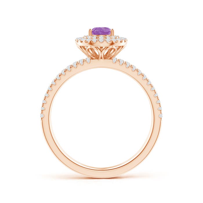 A - Amethyst / 0.75 CT / 14 KT Rose Gold