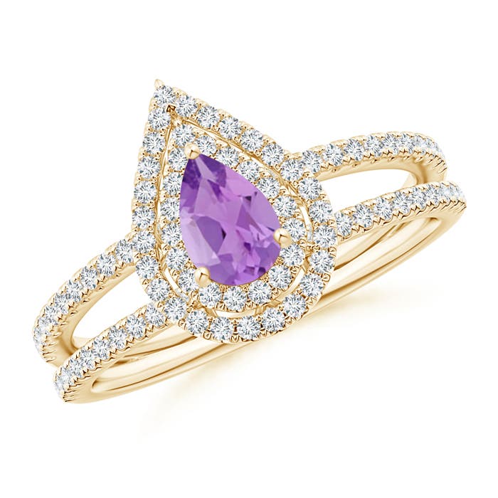 A - Amethyst / 0.75 CT / 14 KT Yellow Gold