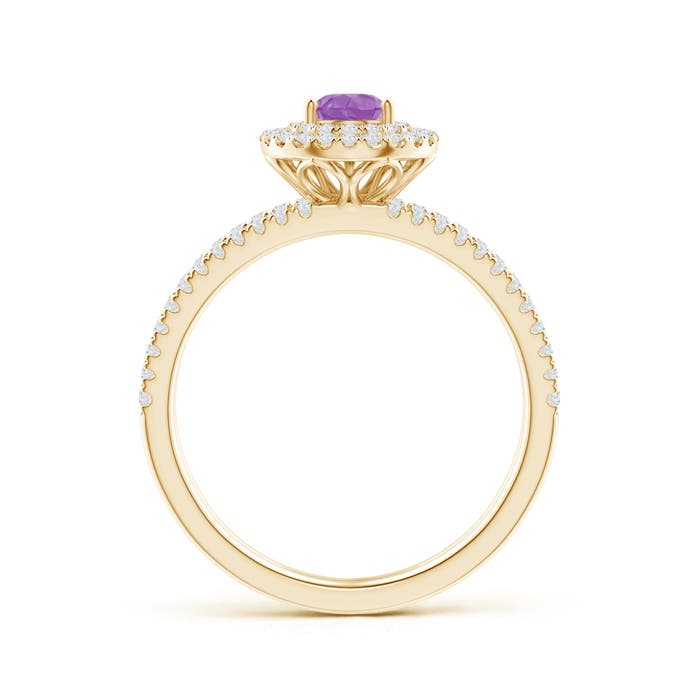 A - Amethyst / 0.75 CT / 14 KT Yellow Gold