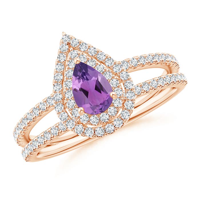 AA - Amethyst / 0.75 CT / 14 KT Rose Gold