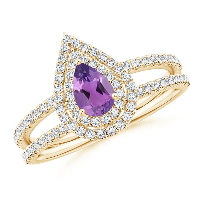 AA - Amethyst / 0.75 CT / 14 KT Yellow Gold