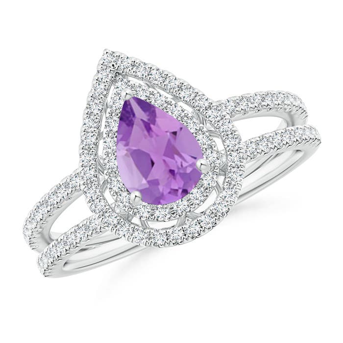 A - Amethyst / 1.04 CT / 14 KT White Gold