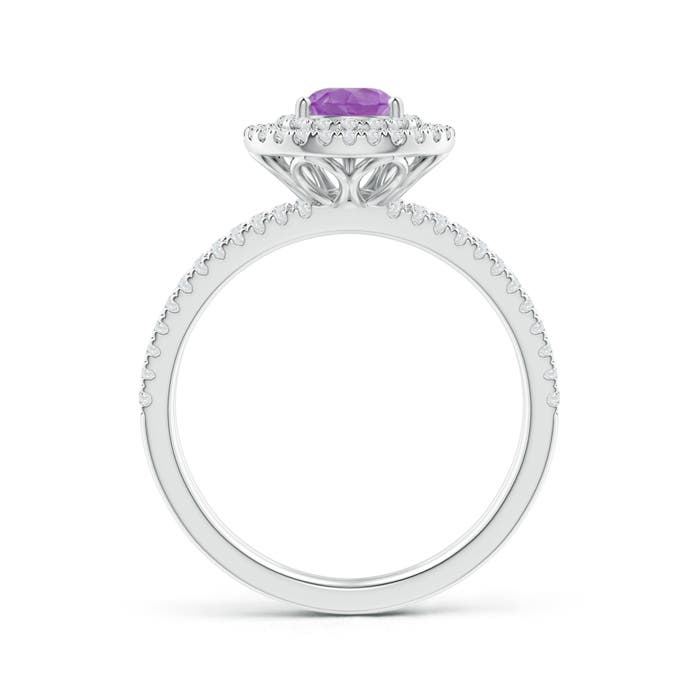 A - Amethyst / 1.04 CT / 14 KT White Gold