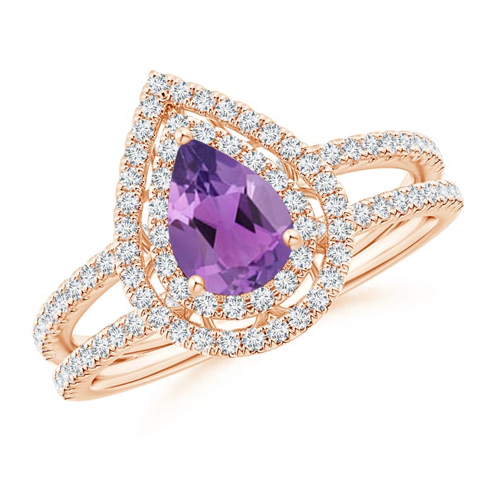 AA - Amethyst / 1.04 CT / 14 KT Rose Gold