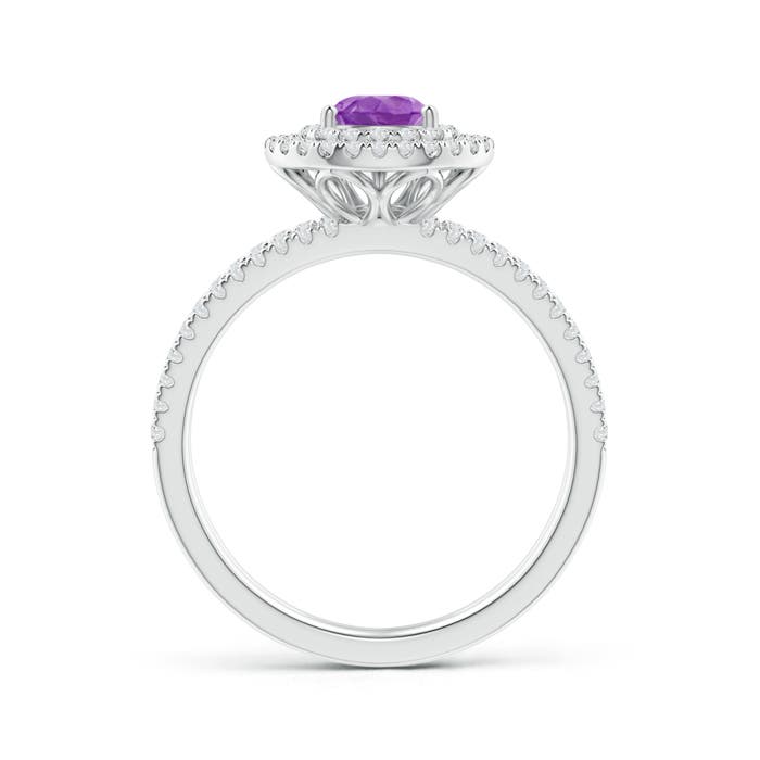 AA - Amethyst / 1.04 CT / 14 KT White Gold