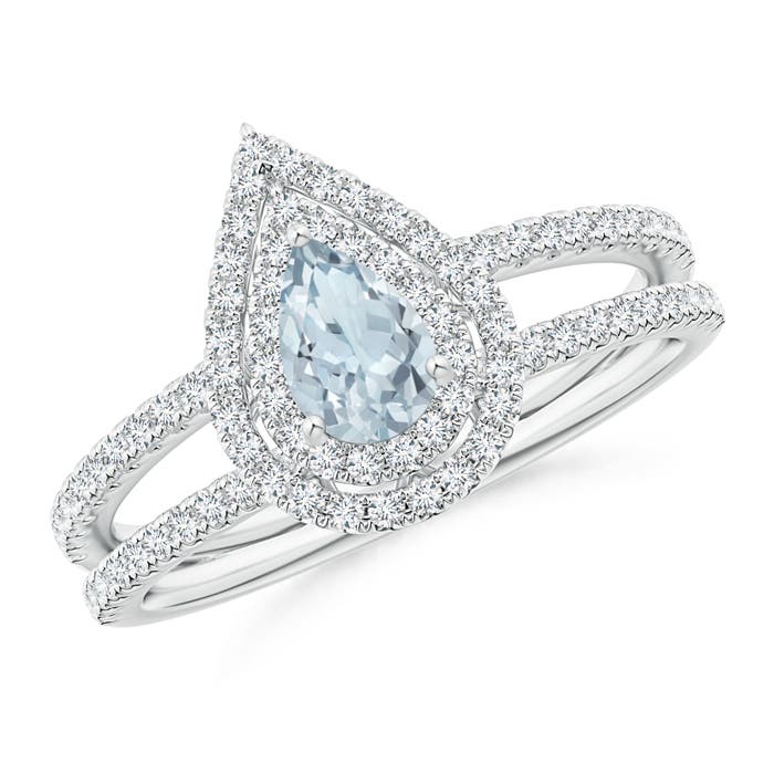 A - Aquamarine / 0.71 CT / 14 KT White Gold